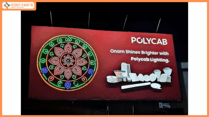 MOMS delivers high-impact festive OOH Campaigns for Polycab during Onam & Ganesh Utsav