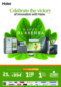 Bring Home Auspiciousness and Innovation with Haier’s Festive Offers this Dussehra
