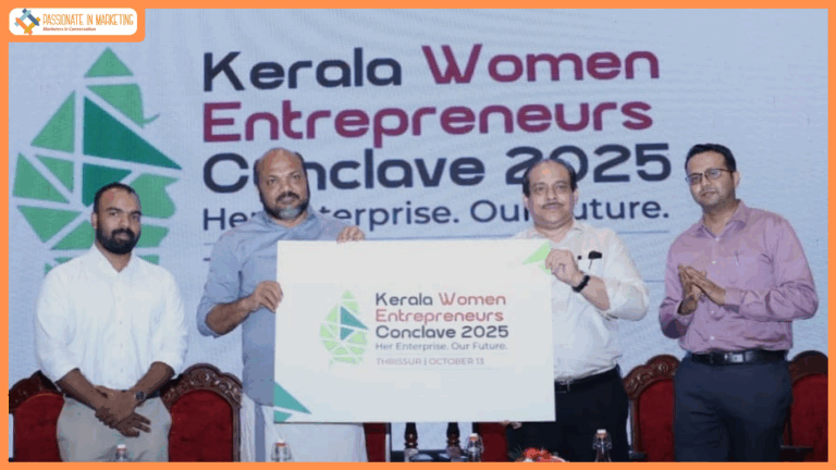 Industries Minister unveils logo of Kerala Women Entrepreneurs Conclave 2025