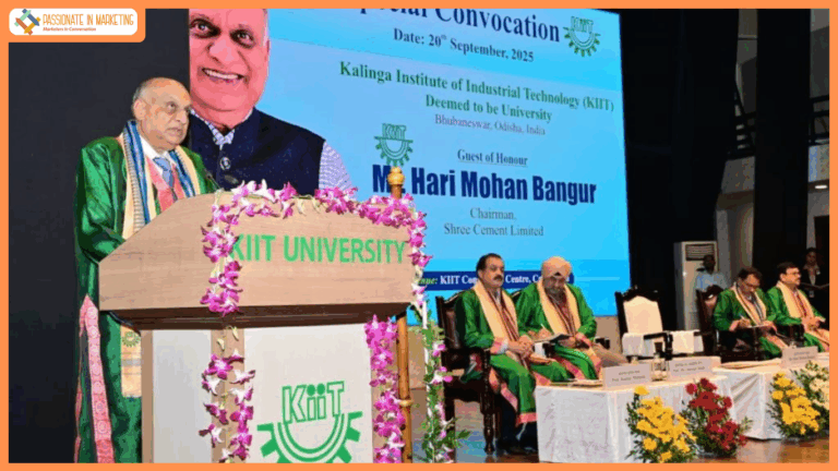 Shri H.M. Bangur, Chairman, Shree Cement, Conferred Honorary Doctorate by KIIT University