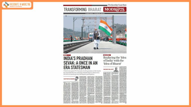 The Sunday Guardian unveils Landmark 75-Page Special Edition: Transforming Bharat – Modi@75
