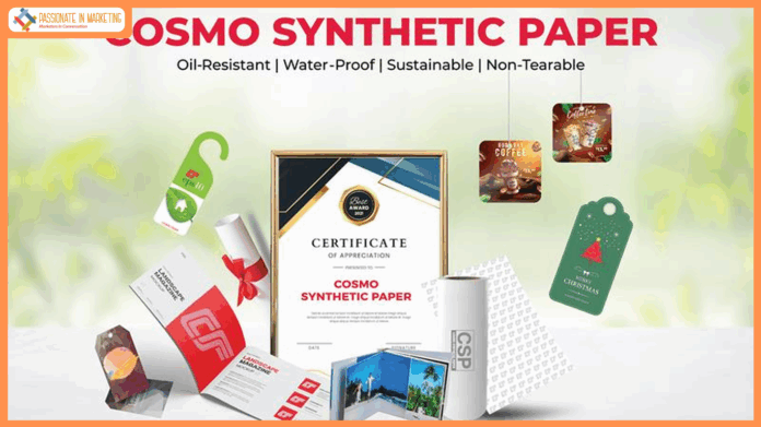 Cosmo Films launches CSP Dualcoat under Cosmo Synthetic Paper