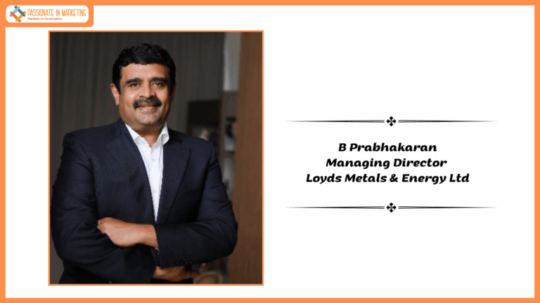 B Prabhakaran Managing Director Loyds Metals & Energy Ltd