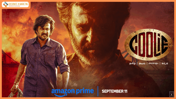 Prime Video Announces The Global Streaming Premiere Of Rajinikanth’s Action Thriller Coolie, Starting September 11