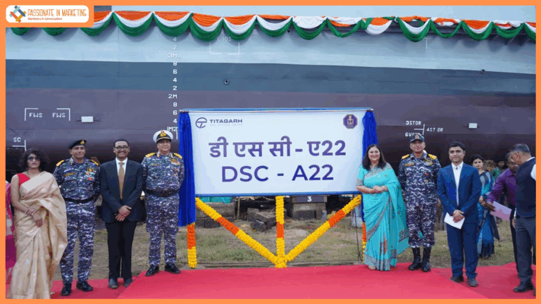 Titagarh Rail Systems Limited launches third Diving Support Craft for Indian Navy