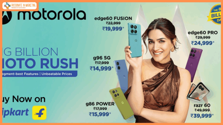 Motorola kicks off its festive Sale on Flipkart Big Billion Days starting today 00:00hrs with Unbeatable Offers on motorola edge 60 PRO, motorola edge 60 FUSION, moto g96 5G, moto g86 POWER and motorola razr 60
