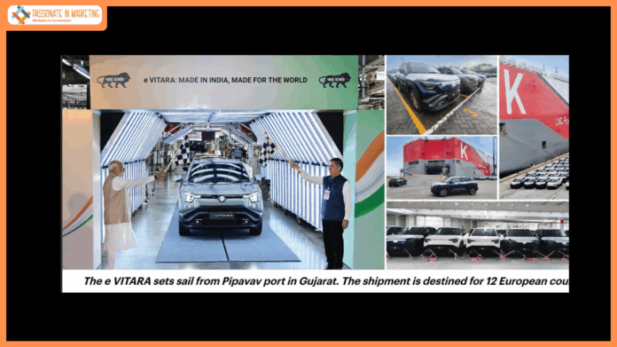 Maruti Suzuki starts the shipment of e VITARA to Europe exemplifying ‘Make in India, Make for the World’