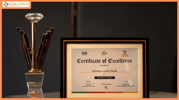 Ramagya School, Noida Honoured with Certificate of Excellence in Sports by FICCI