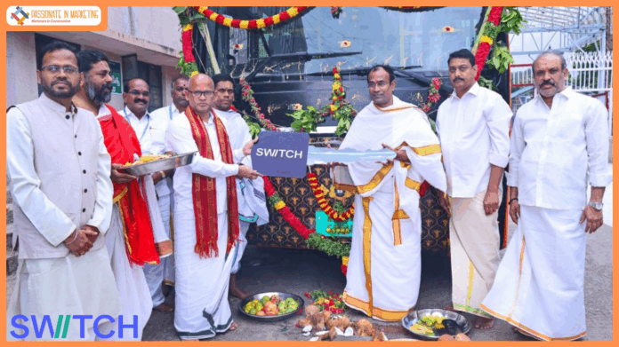 Switch Mobility Reinforces Commitment to Green Mobility With the Donation of a Switch EiV9 Electric Bus to Tirumala Tirupati Devasthanams (TTD)