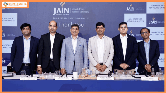 Jain Resource Recycling Limited’s ₹12,500 Million IPO to Open on Wednesday, September 24, 2025
