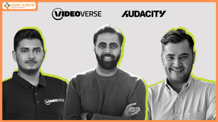 L-R-Vinayak Shrivastav (CEO, Co-founder, VideoVerse), Gaurav Verliani (Partner, Audacity) , Kabir Kochhar (Managing Partner, Audacity)