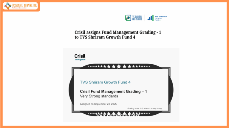 TVS Shriram Growth Fund 4 Earns CRISIL Fund Management Grading - 1, Affirming Sector Expertise and Institutional Rigor