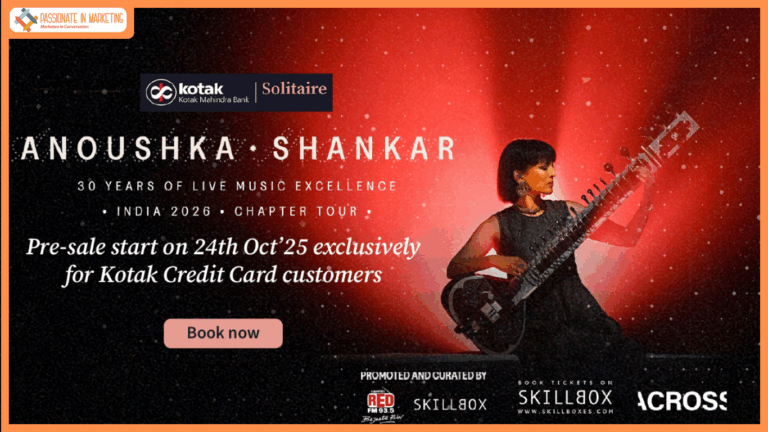 Anoushka Shankar’s 30-Year Celebration Tour Comes to India – Kotak Credit Cardholders Get First Access to a Global Icon’s Return