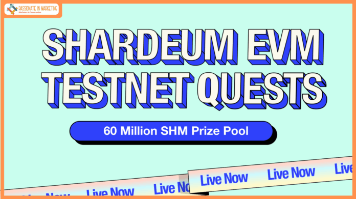 Shardeum Launches EVM Testnet Quests to Engage, Stress-Test, and Reward the Community