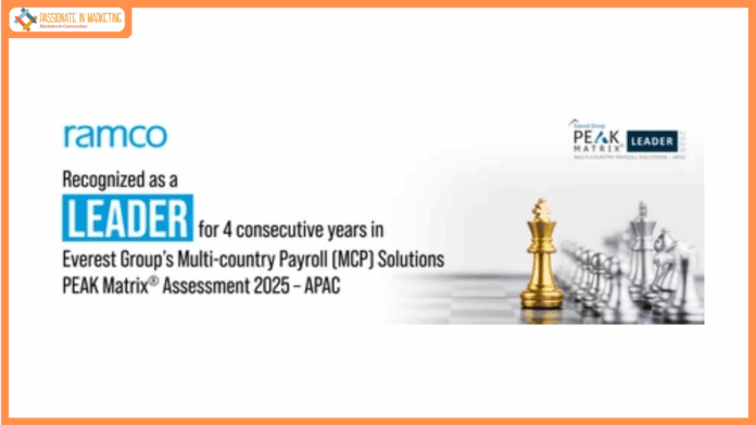 Ramco Systems recognized a ‘Leader’ for 4th consecutive year in Everest Group’s 2025 APAC Multi-Country Payroll (MCP) Solutions PEAK Matrix®