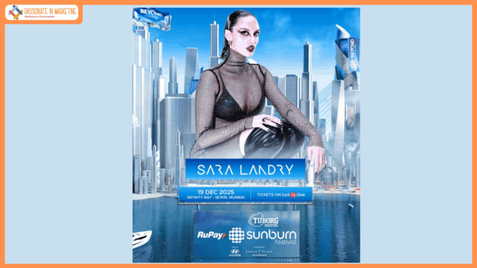 Global Techno Phenomenon Sara Landry to join Guetta as the second headliner of Sunburn Festival 2025, making this her debut performance in India