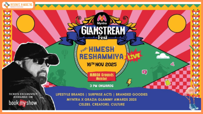 Myntra announces ‘GlamStream Fest’, one of India’s First Lifestyle and Music festivals in November; tickets live on BookMyShow