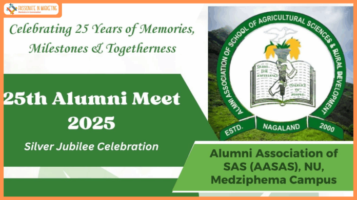 Alumni Association of SAS (AASAS), Nagaland University to Celebrate Silver Jubilee on October 20, 2025