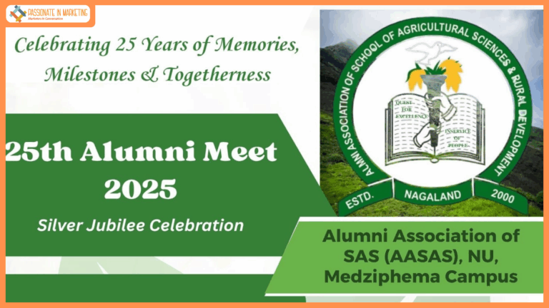 Alumni Association of SAS (AASAS), Nagaland University to Celebrate Silver Jubilee on October 20, 2025