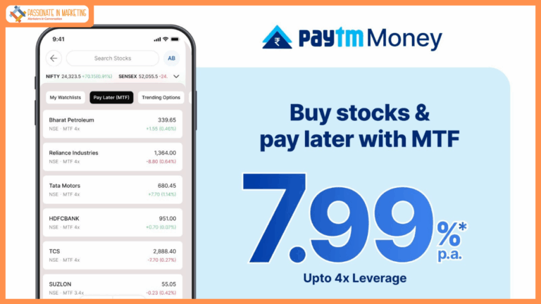 Paytm Money Lowers Margin Trading Facility Rates Starting at 7.99% p.a.
