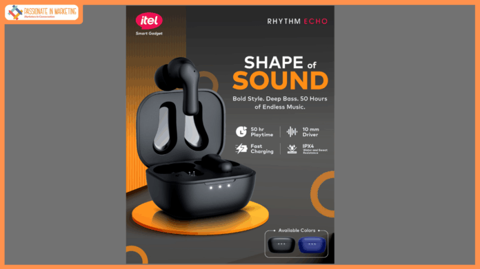 Crystal Clear Calls, Immersive Sound - itel Launches Trendy Rhythm Echo Earbuds with Quad Mic ENC