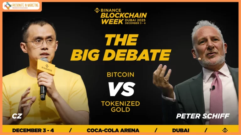 CZ to Debate Peter Schiff on Bitcoin vs Tokenized Gold at Binance Blockchain Week Dubai 2025