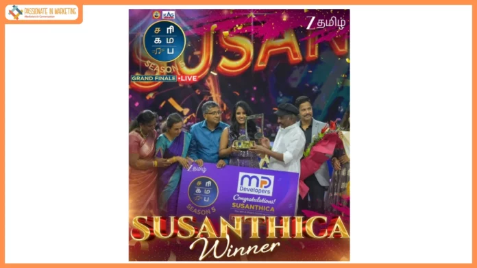 The grandest musical journey on Zee Tamil ends in glory, Susanthica emerges as Sa Re Ga Ma Pa Seniors Season 5 winner