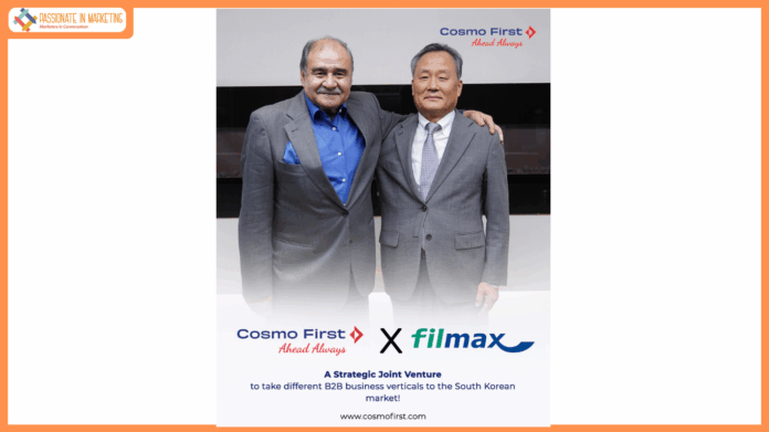 Cosmo First Announces Strategic Joint Venture in South Korea