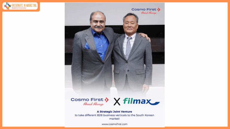 Cosmo First Announces Strategic Joint Venture in South Korea