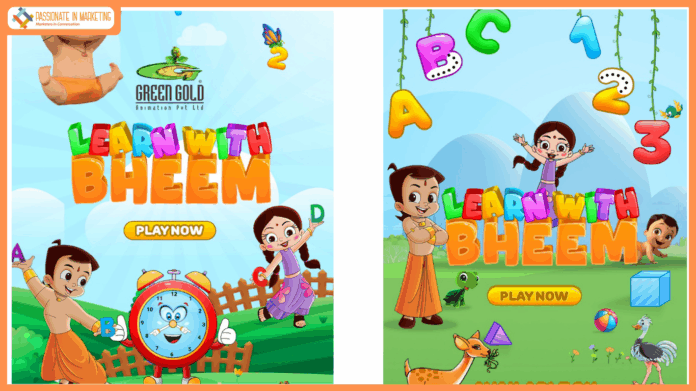 Green Gold Animation Launches “Learn with Bheem,” an Interactive Learning App for Children Aged 2-8+