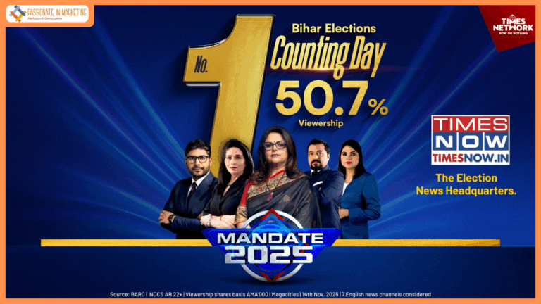Times Now Sets New Benchmarks in 2025 Bihar Elections with Consistent Viewership Leadership