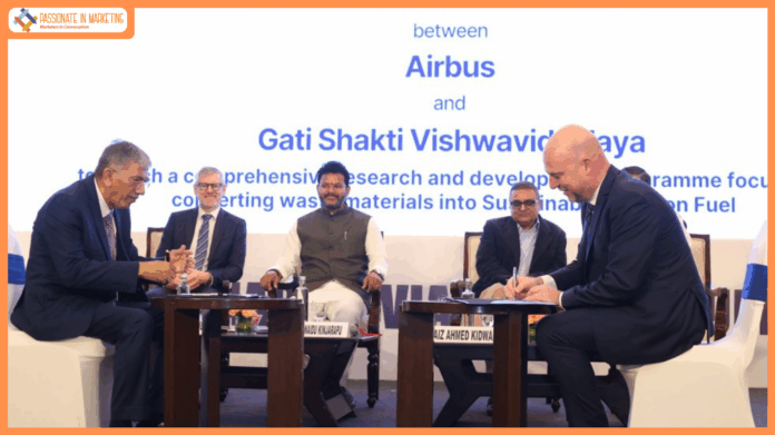 Airbus, Gati Shakti Vishwavidyalaya forge agreement to pioneer waste-to-sustainable aviation fuel R&D in India
