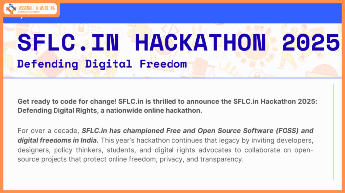 SFLC.in Nationwide Hackathon 2025 Champions Open-Source Innovation