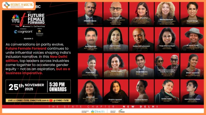 CNBC-TV18’s Future Female Forward arrives in New Delhi to deepen the conversation on equity and leadership.