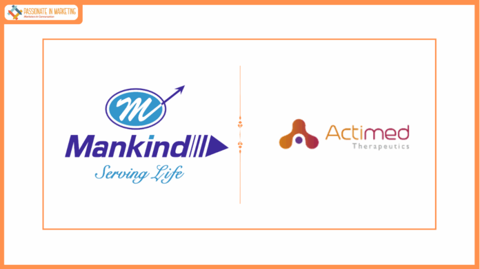 Actimed Therapeutics announces important licensing agreement with Mankind Pharma