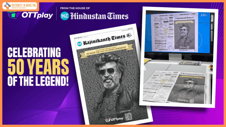 Hindustan Times & OTTplay unveil ‘Rajinikanth Times’: A historic front-page tribute to Thalaivar’s 50 years in cinema