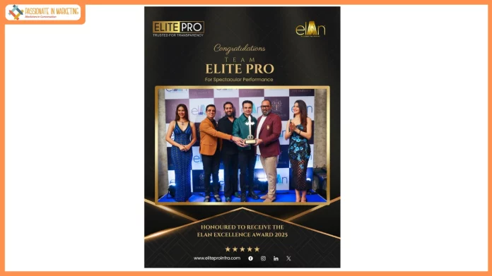 ElitePro Infra Recognized for Outstanding Sales Performance at the Elan The Emperor Project