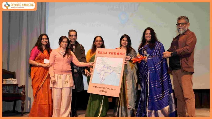 Union Minister Shri Nitin Gadkari sent his good wishes for the launch of Dr. Beena Unnikrishnan’s Ekaa – The One, featuring the 64 Yoginis documentary.