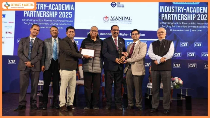 MAHE Honoured with Prestigious CII Industry–Academia Partnership Award