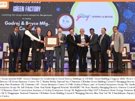 Godrej Enterprises Group awarded IGBC Green Champion for Leadership in Green Factory Buildings at CII IGBC Green Building Congress 2025 Godrej Enterprises Group awarded IGBC Green Champion for Leadership in Green Factory Buildings at CII IGBC Green Building Congress 2025