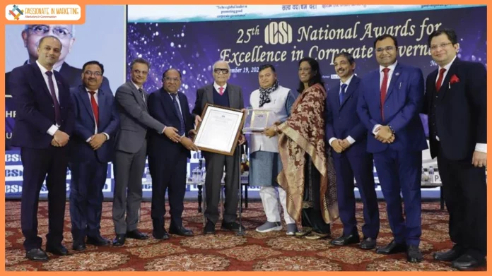 Maruti Suzuki Chairman, Mr. R.C. Bhargava, conferred with The ICSI Lifetime Achievement Award at the ICSI National Awards for Excellence in Corporate Governance