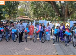 BL Bank donates 400 bicycles to girl students in Bengaluru under its CSR Initiative UMEED
