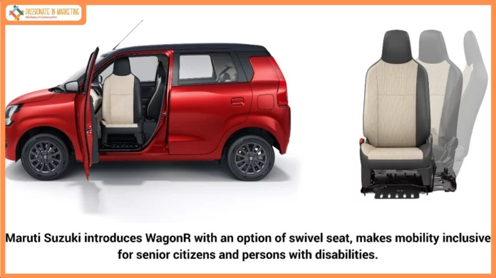 Maruti Suzuki ushers in inclusive mobility with WagonR Swivel seat: A step towards providing accessible mobility for senior citizens and persons with disabilities