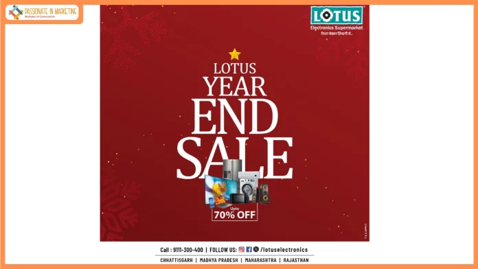 Lotus Electronics’ Big Year-End Sale Brings Offers Up to 70% Off Across Categories
