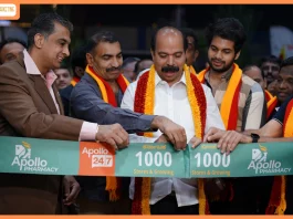 Apollo Pharmacy Becomes 1,000 Stores Strong in Karnataka. Milestone store inaugurated in Bengaluru