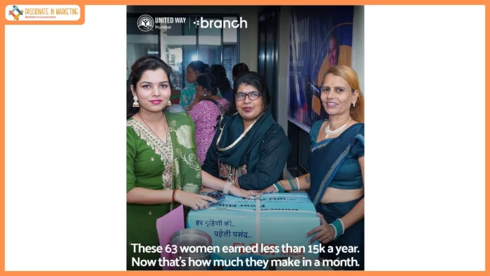 Branch International & United Way Launch Saksham to Support 63 Women Entrepreneurs