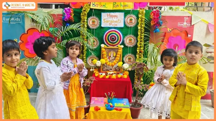 EuroKids Celebrates Saraswati Puja across 300 Centres, Nurturing a Joyful Love for Learning in Early Childhood