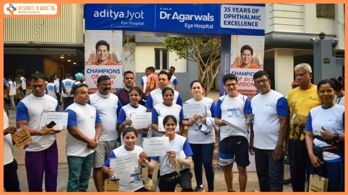 Eye Health & Eye Donation Awareness Marathon Organised by AdityaJyot Eye Hospital, A unit of Dr Agarwals Eye Hospital