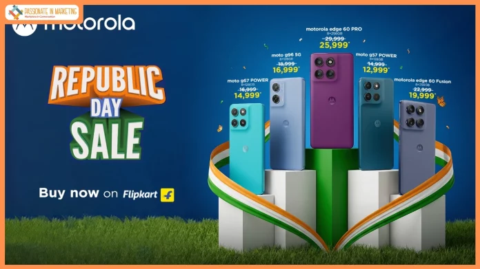 Motorola Announces Unbeatable Republic Day Deals on motorola edge 60 PRO, edge 60 FUSION, moto g96 5G, moto g67 POWER, moto g57 POWER and More as Flipkart Republic Day Sale Begins Today