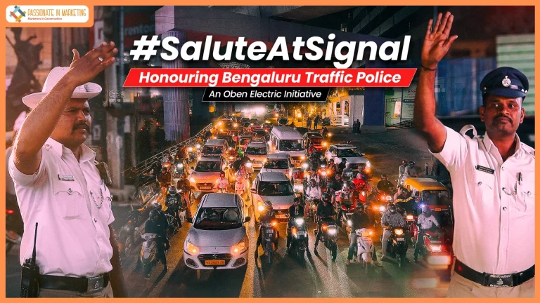 Oben Electric’s #SaluteAtSignal Turns Red Signals into Moments of Respect for Bengaluru Traffic Police